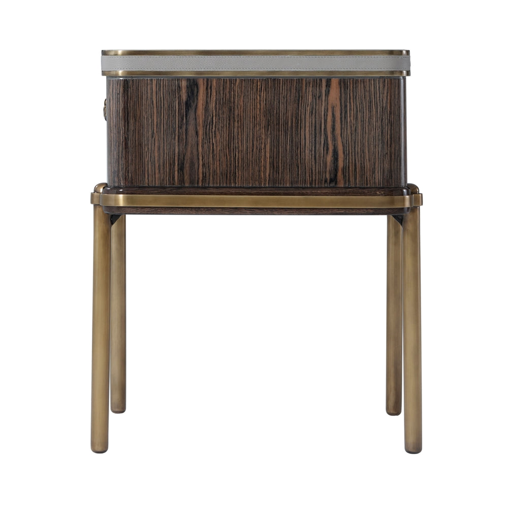 Iconic Side Table-Theodore Alexander-THEO-5006-068-Side TablesDark Walnut-3-France and Son