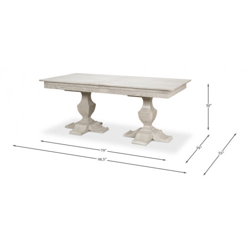 Cambiare Dining Table - Ivory Bianca-SARREID-SARREID-53780-Dining Tables-2-France and Son