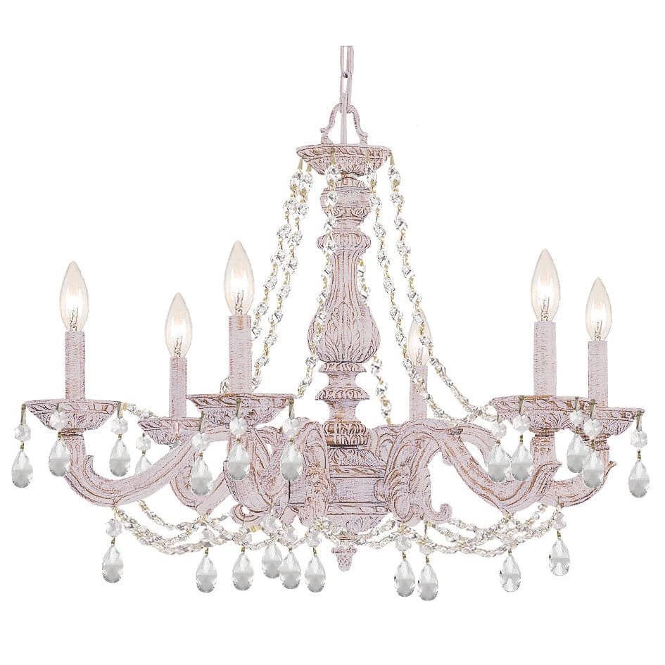 Paris Market 6 Light Crystal Chandelier-Crystorama Lighting Company-CRYSTO-5026-AW-CL-MWP-1-France and Son