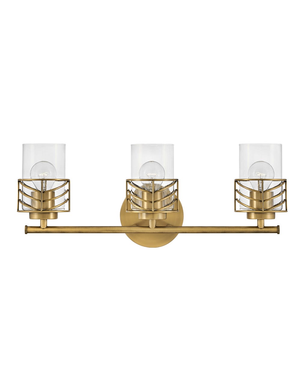 Bath Della - Three Light Vanity-Hinkley Lighting-HINKLEY-50263LCB-Bathroom LightingLacquered Brass-2-France and Son