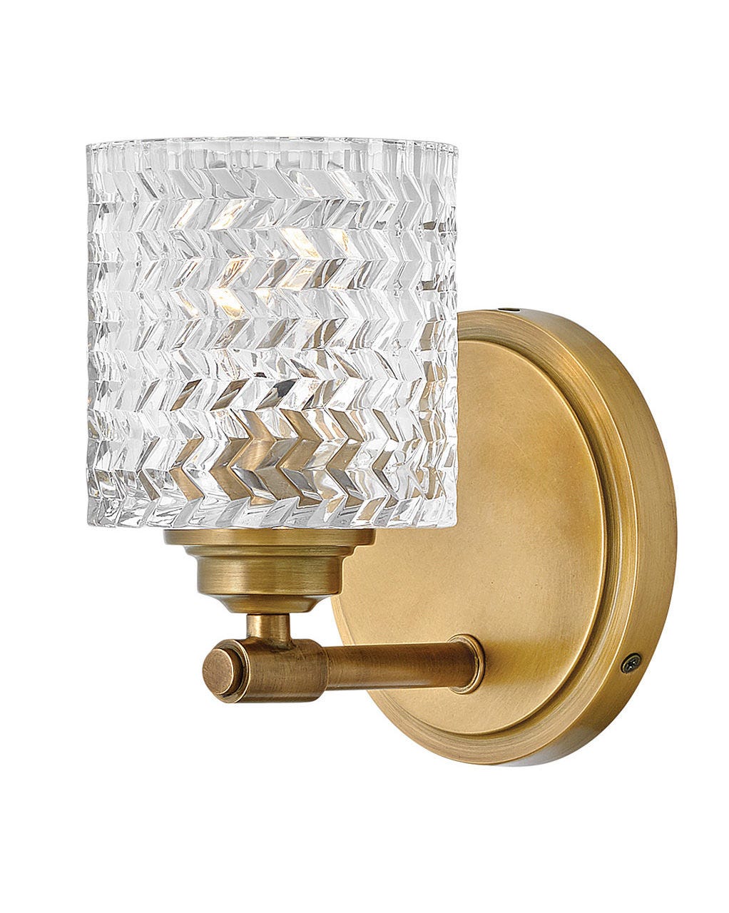 Elle - Single Light Vanity-Hinkley Lighting-HINKLEY-5040HB-Bathroom VanityBrass-2-France and Son