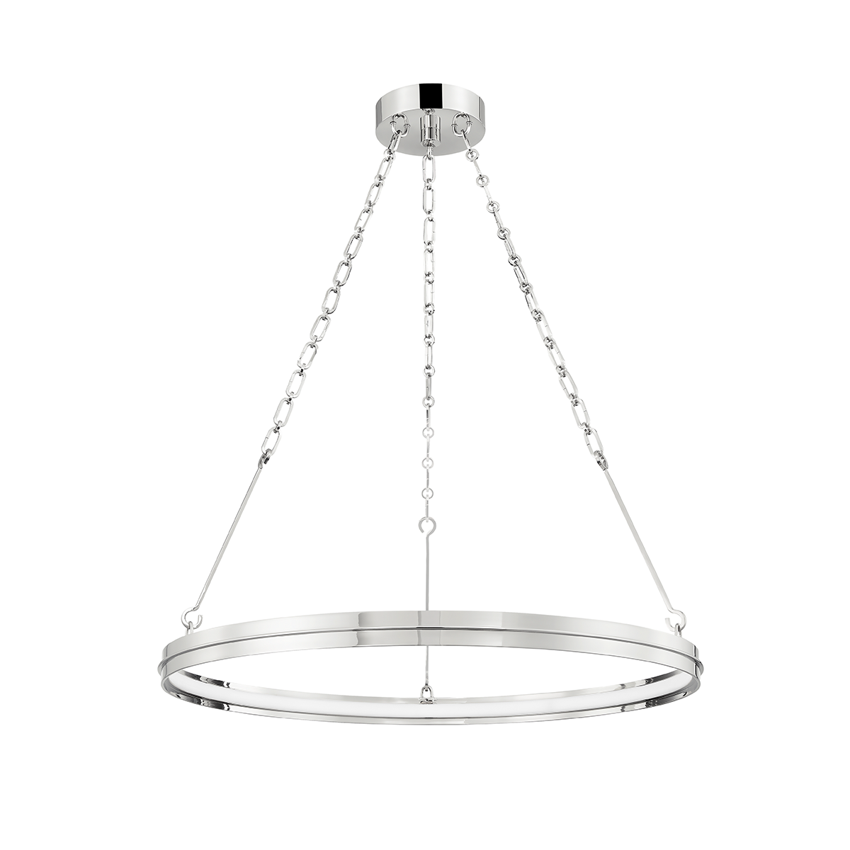 Rosendale Small Led Chandelier-Hudson Valley-HVL-7128-PN-ChandeliersPolished Nickel-3-France and Son