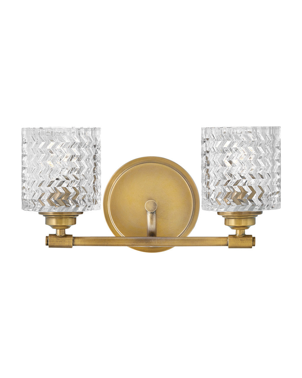 Bath Elle - Two Light Vanity-Hinkley Lighting-HINKLEY-5042HB-Bathroom LightingHeritage Brass-2-France and Son