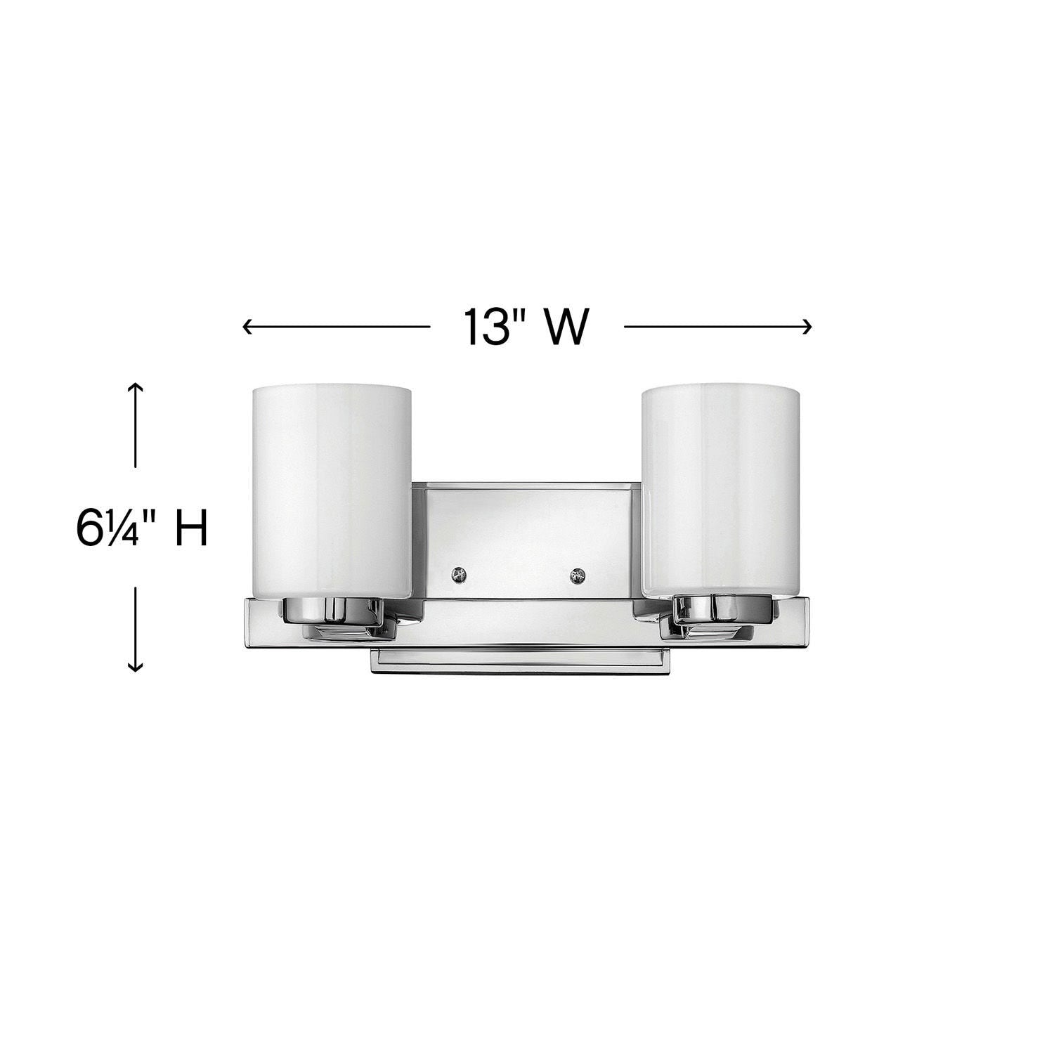 Bath Miley - Two Light Vanity-Hinkley Lighting-HINKLEY-5052BN-LED-Bathroom LightingLED-Brushed Nickel-7-France and Son