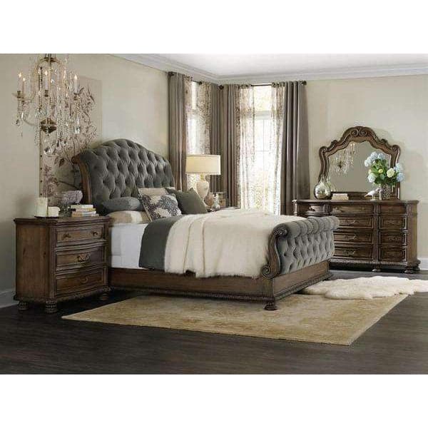 Rhapsody Tufted Bed-Hooker-HOOKER-5070-90560-BedsCalifornia King-Aurora Ecru-4-France and Son