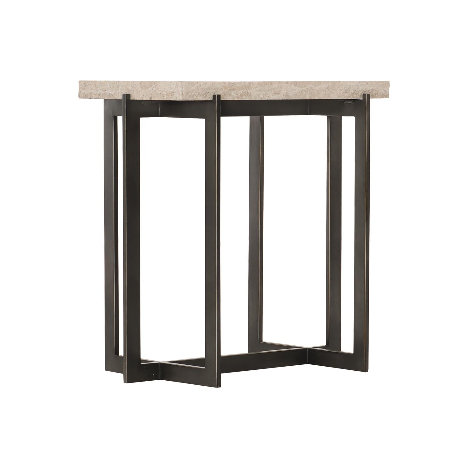 Hathaway Metal End Table-Bernhardt-BHDT-510122-Side Tables26"W-6-France and Son