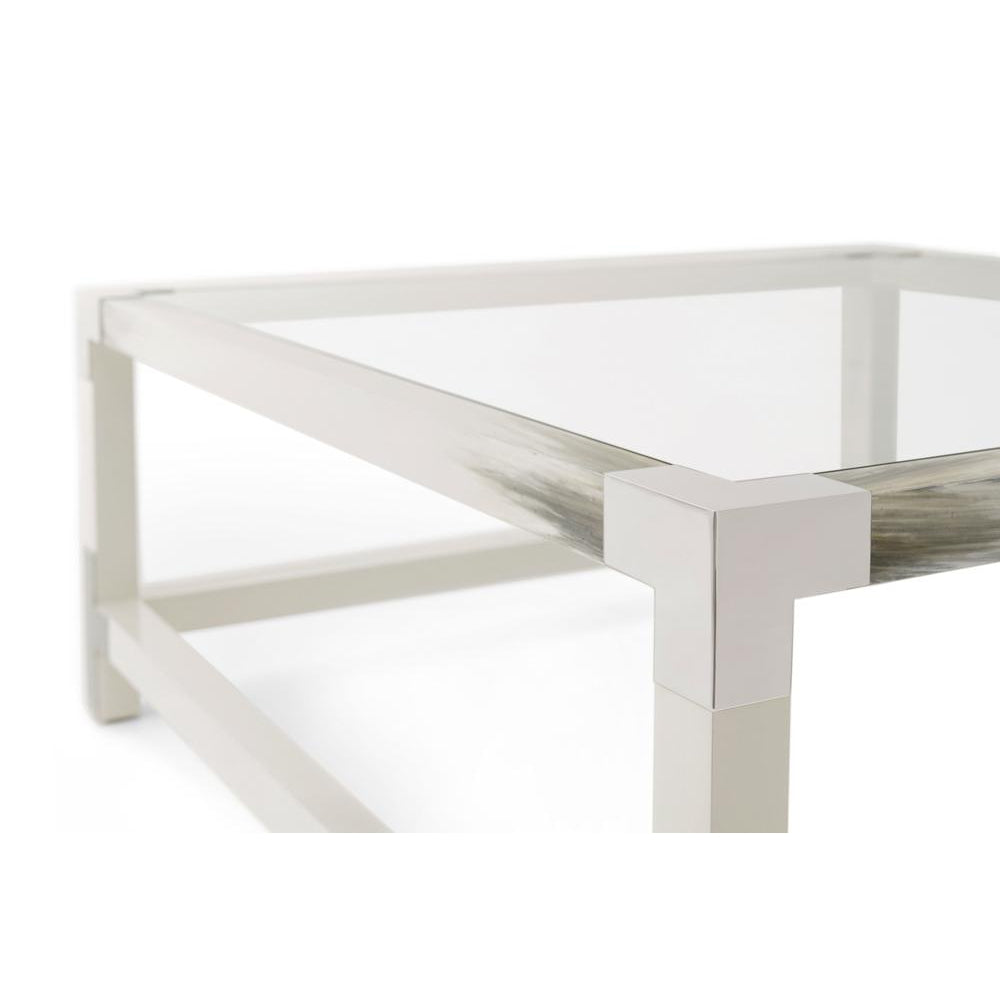 Cutting Edge Squared (Longhorn White) Cocktail Table-Theodore Alexander-THEO-5102-075-Coffee Tables-4-France and Son