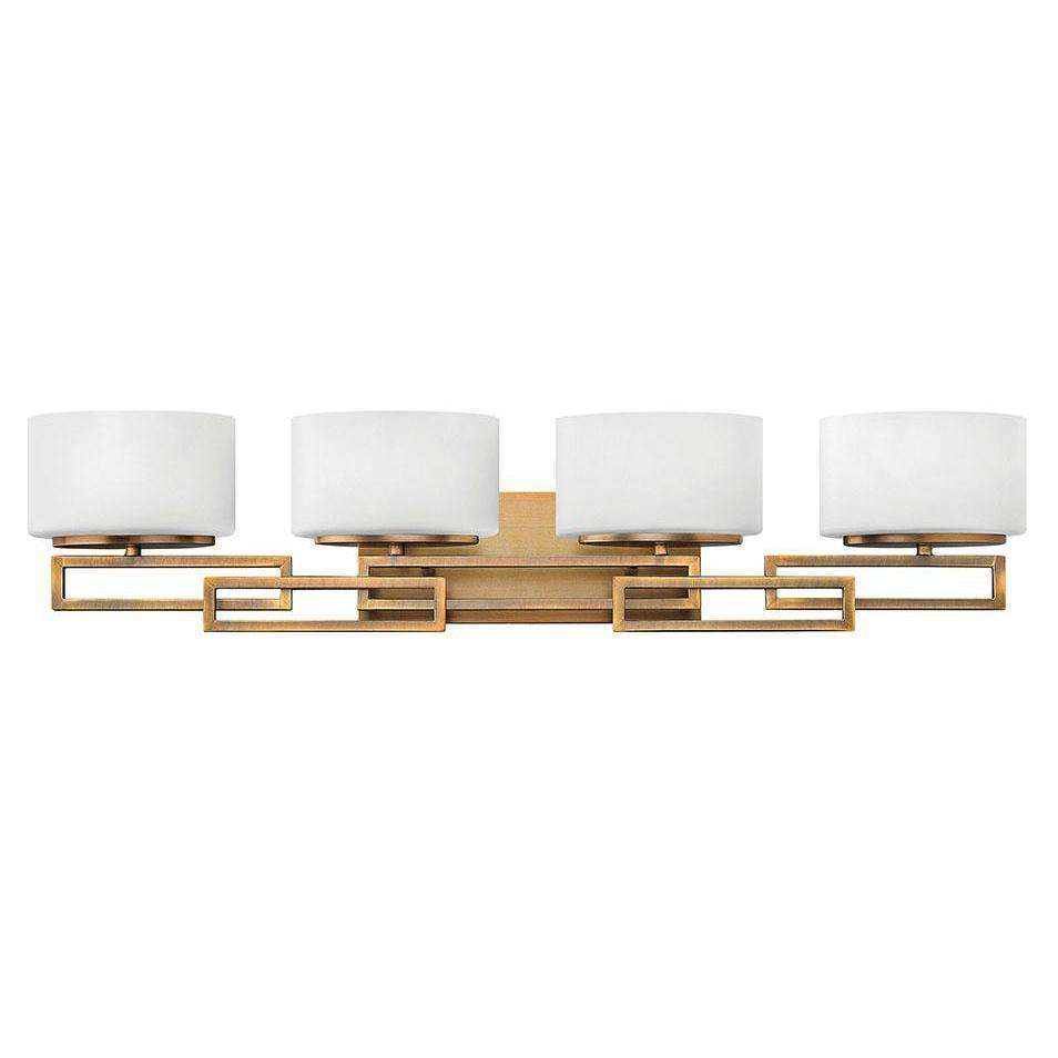 Bath Lanza Bath Four Light Brushed Bronze-Hinkley Lighting-HINKLEY-5104BR-Bathroom Lighting-1-France and Son