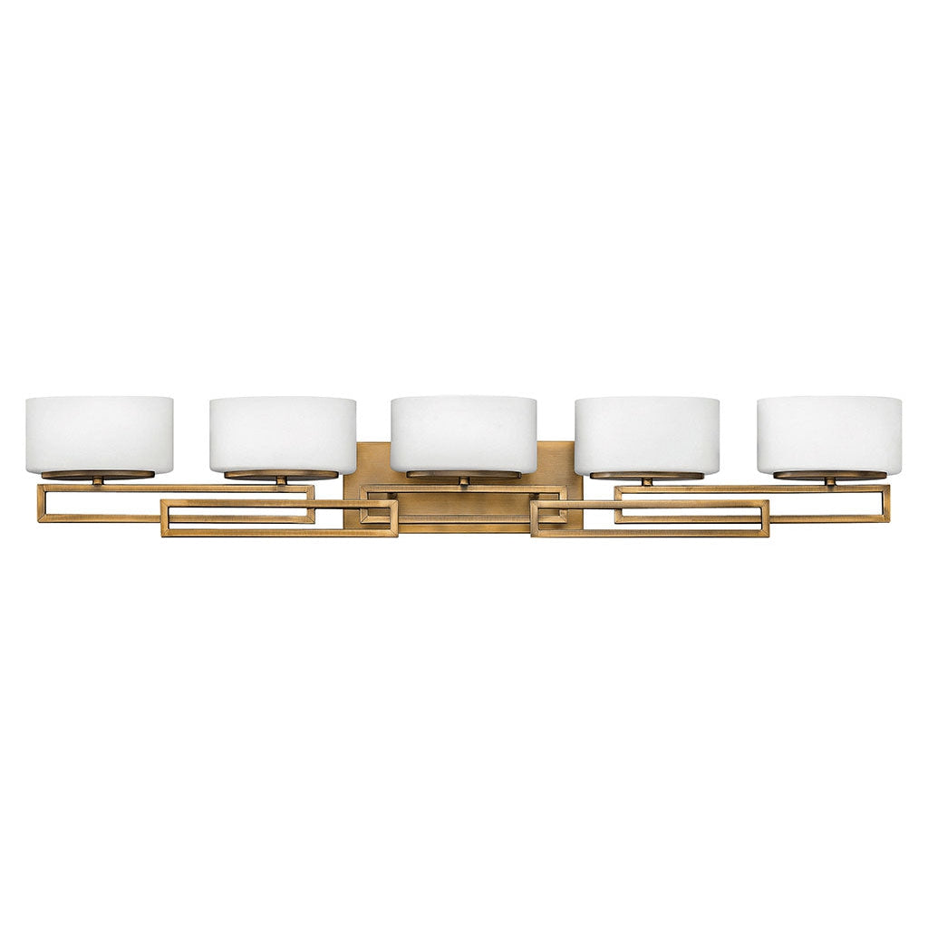 Bath Lanza - Five Light Vanity-Hinkley Lighting-HINKLEY-5105BR-LED-Bathroom Vanity-1-France and Son