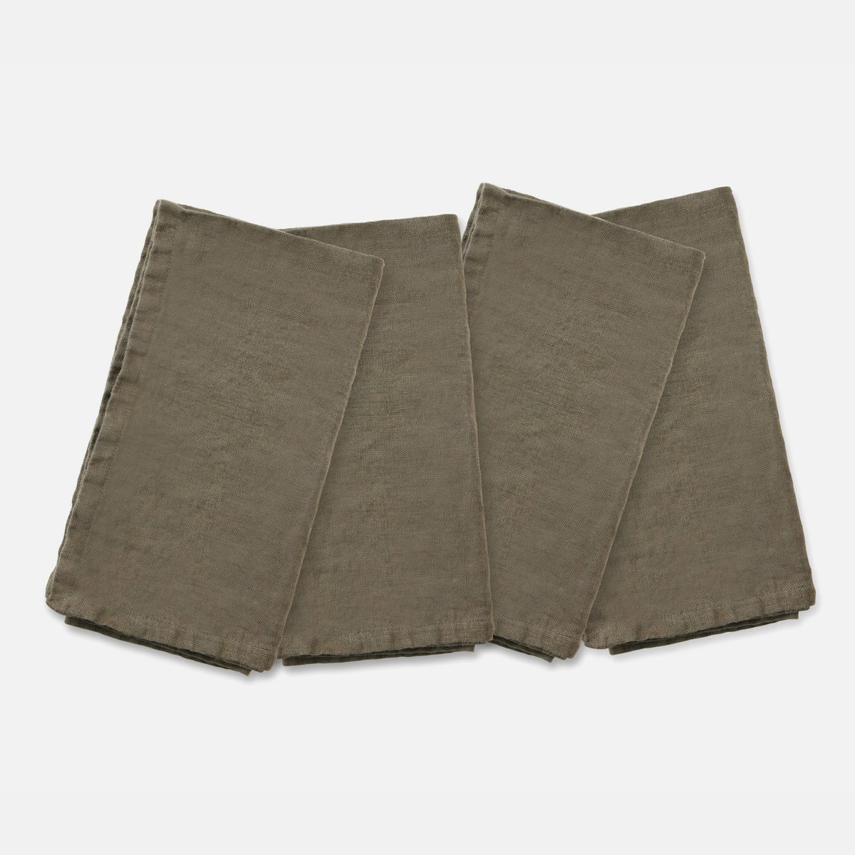 Montague Dark Olive Napkin Linen 20"X20" Pack/4