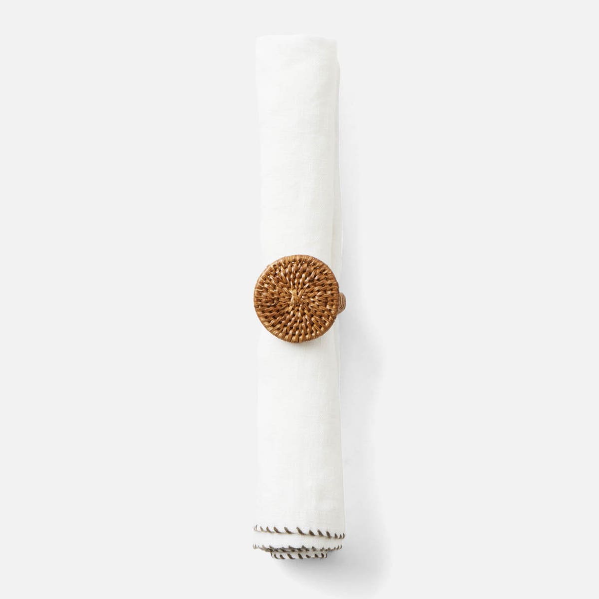 Evelyn White Napkin Linen 20X20 Pack/4