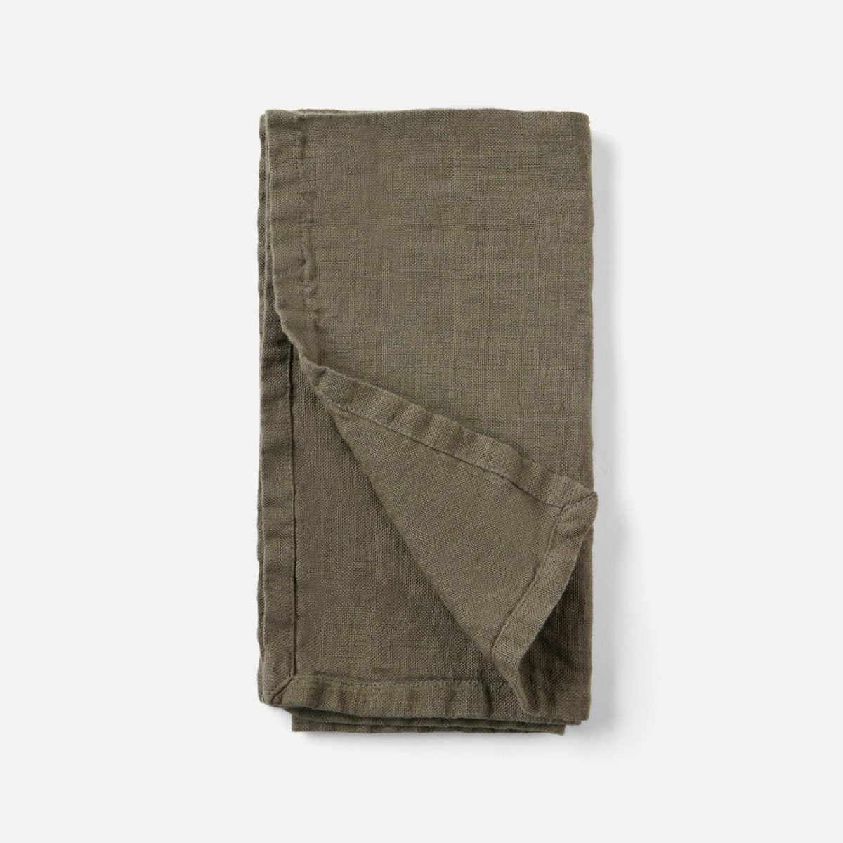 Montague Dark Olive Napkin Linen 20"X20" Pack/4