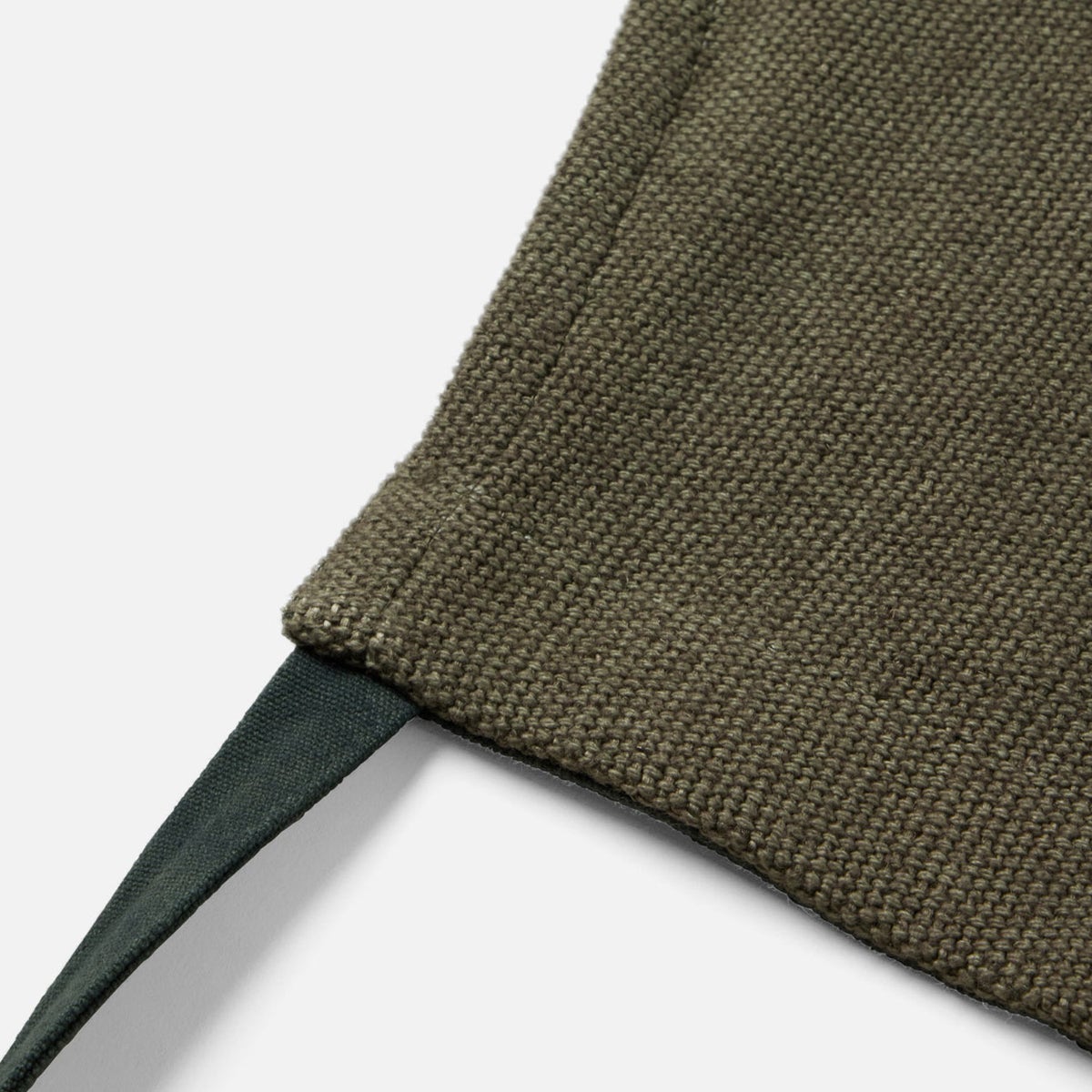 Myra Forest Green Cotton Jute Apron Adult Size