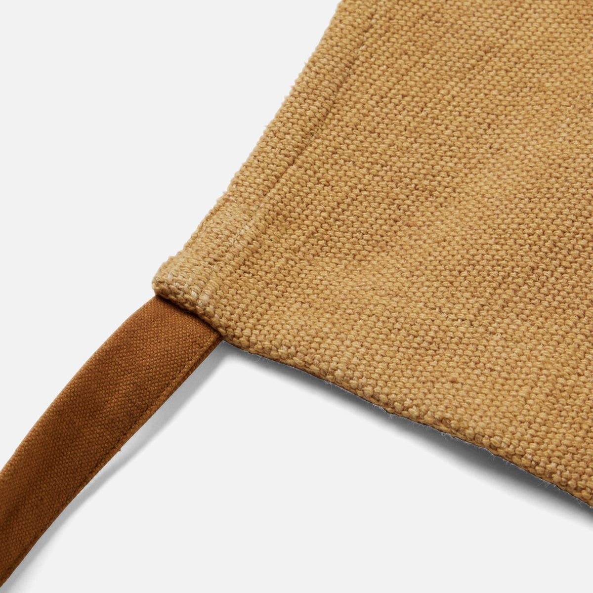 Myra Mustard Yellow Cotton Jute Apron Adult Size