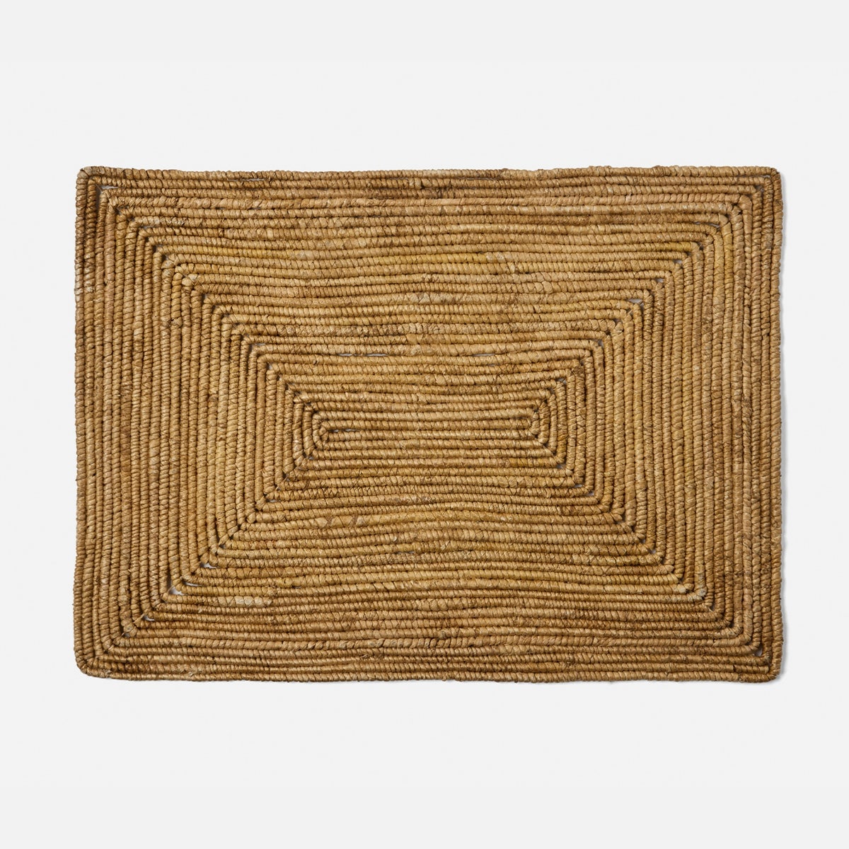 Carmelo Natural Coiled Rectangular Placemat Abaca Pack/4