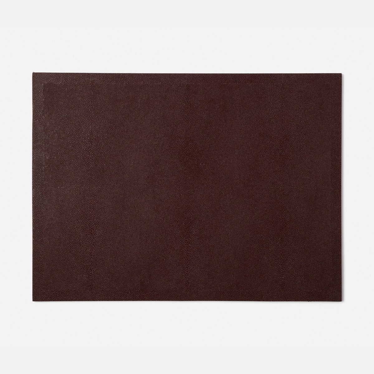 Henry Oxblood Rectangular Placemat Realistic Faux Shagreen Pack/2