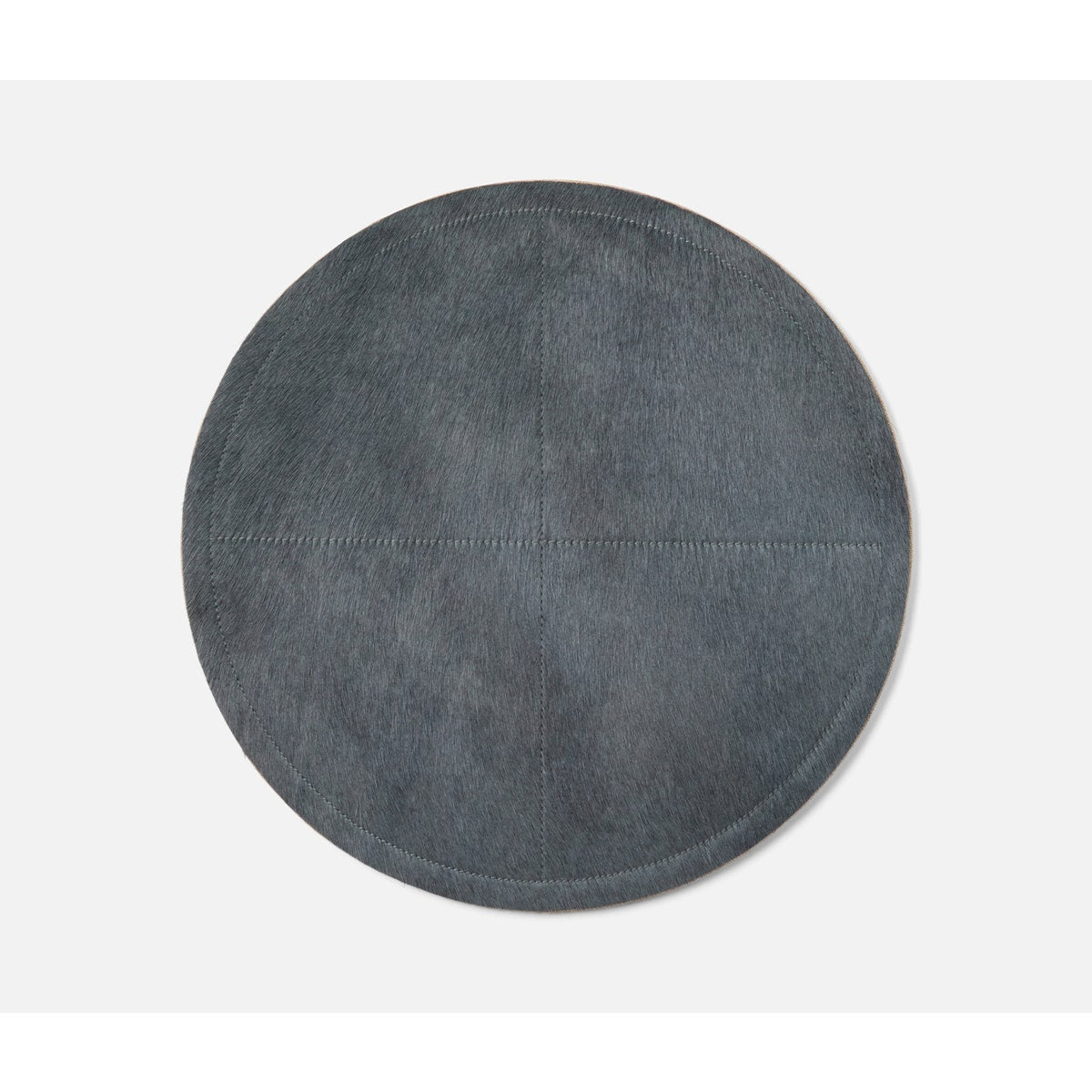 Tanner Midnight Round Placemat Hide-On-Hide Pack/2