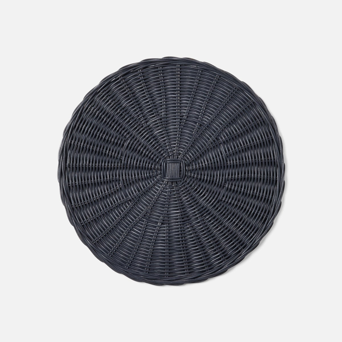 Tisbury Navy Round Placemat Rattan Pack/4