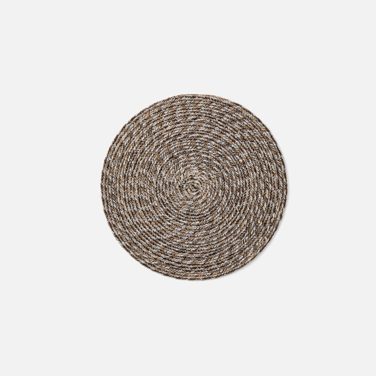 Atticus Round Espresso Placemat Jute Pack/4
