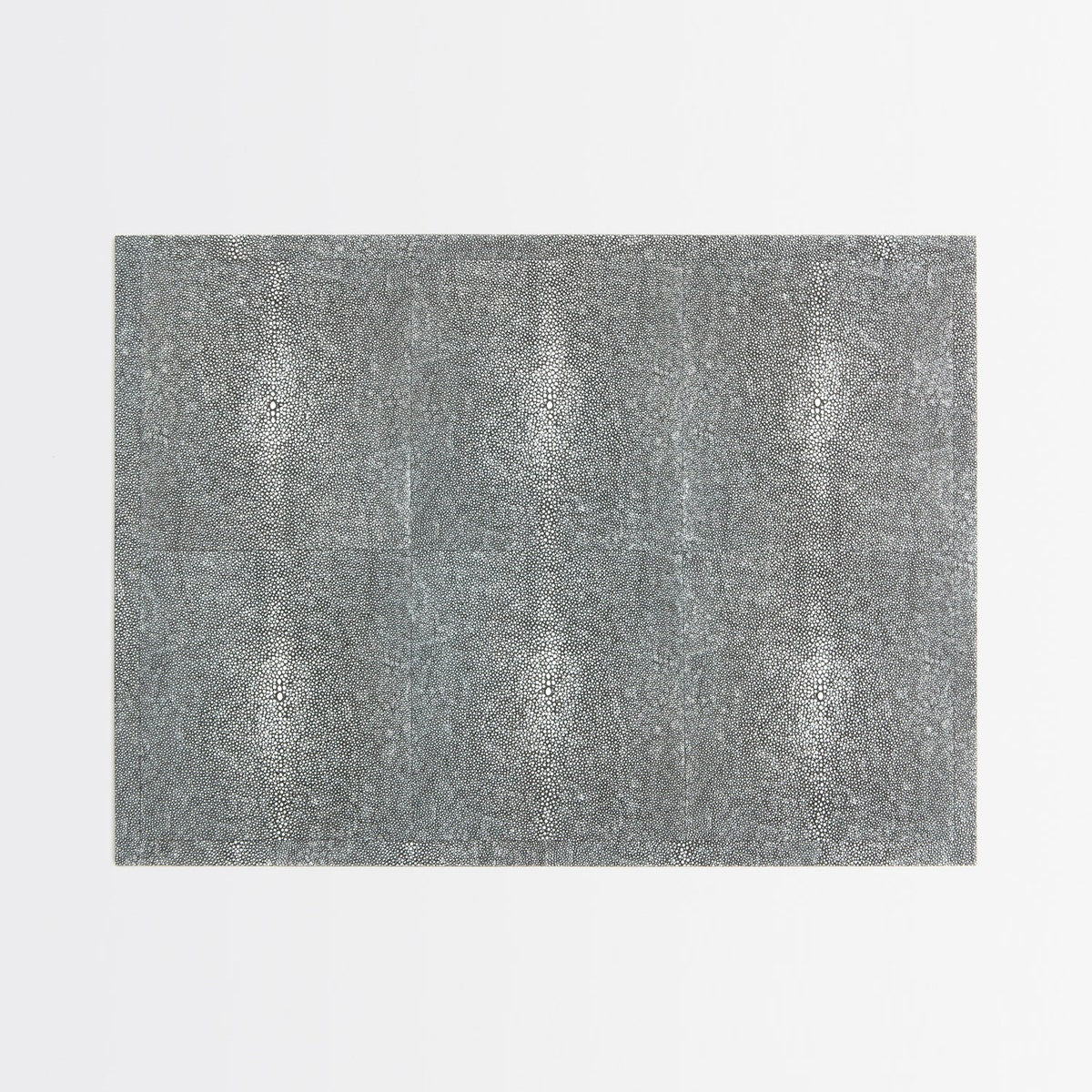 Henry Cool Gray Rectangular Placemat Realistic Faux Shagreen Pack/2