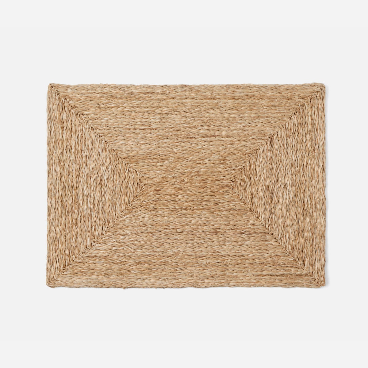 Jordan Natural Rectangular Placemat Twisted Abaca Pack/4