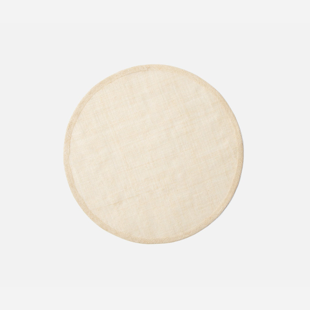 June Flax Round Placemat Abaca Pack/4