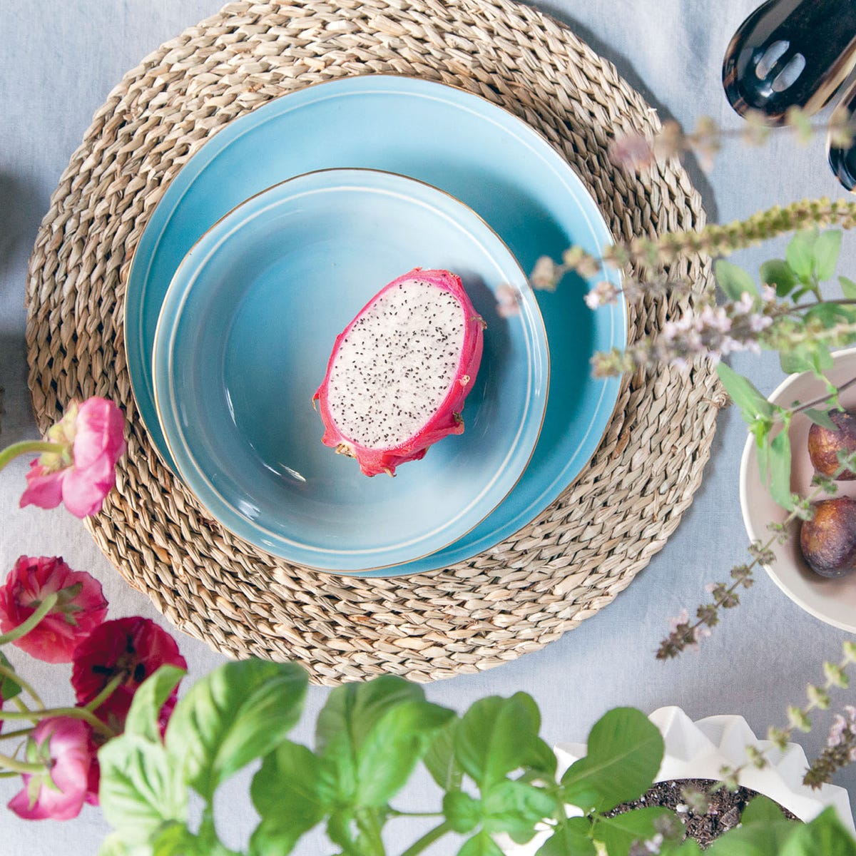 Lucian Aged Seagrass Round Placemat Pack/4