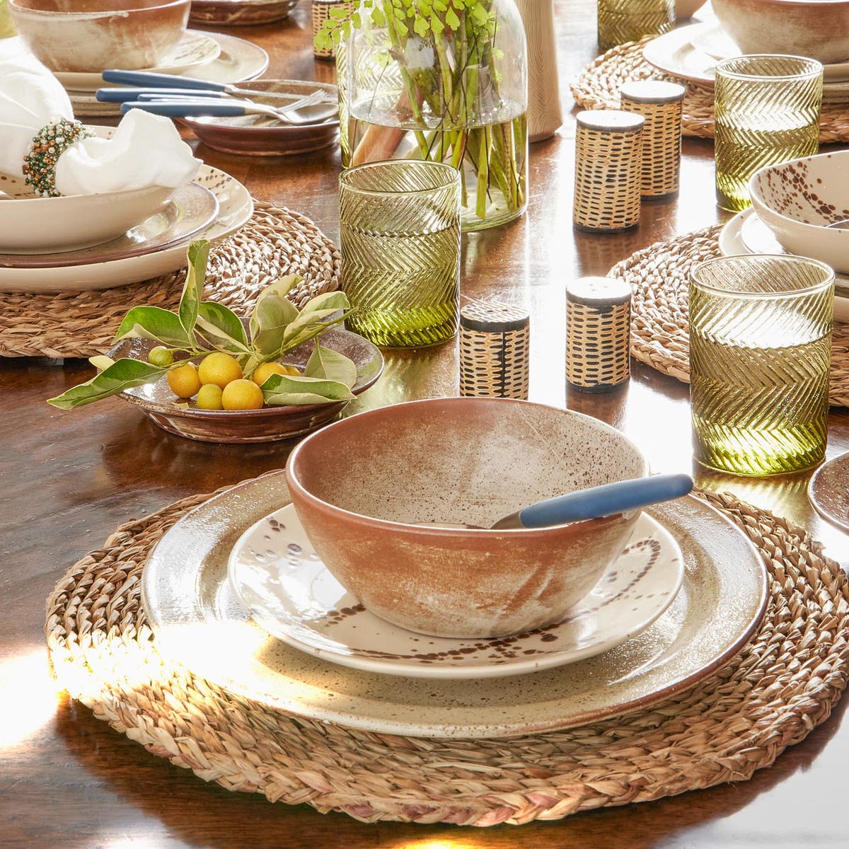 Lucian Aged Seagrass Round Placemat Pack/4