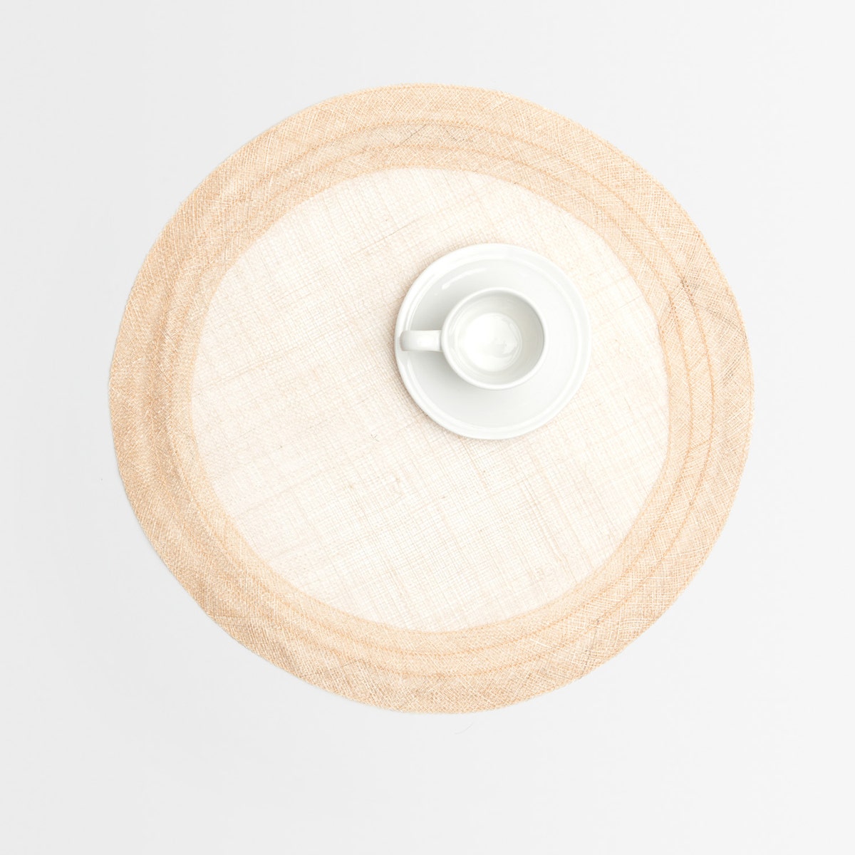 Naiya Natural Round Placemat Abaca Pack/4