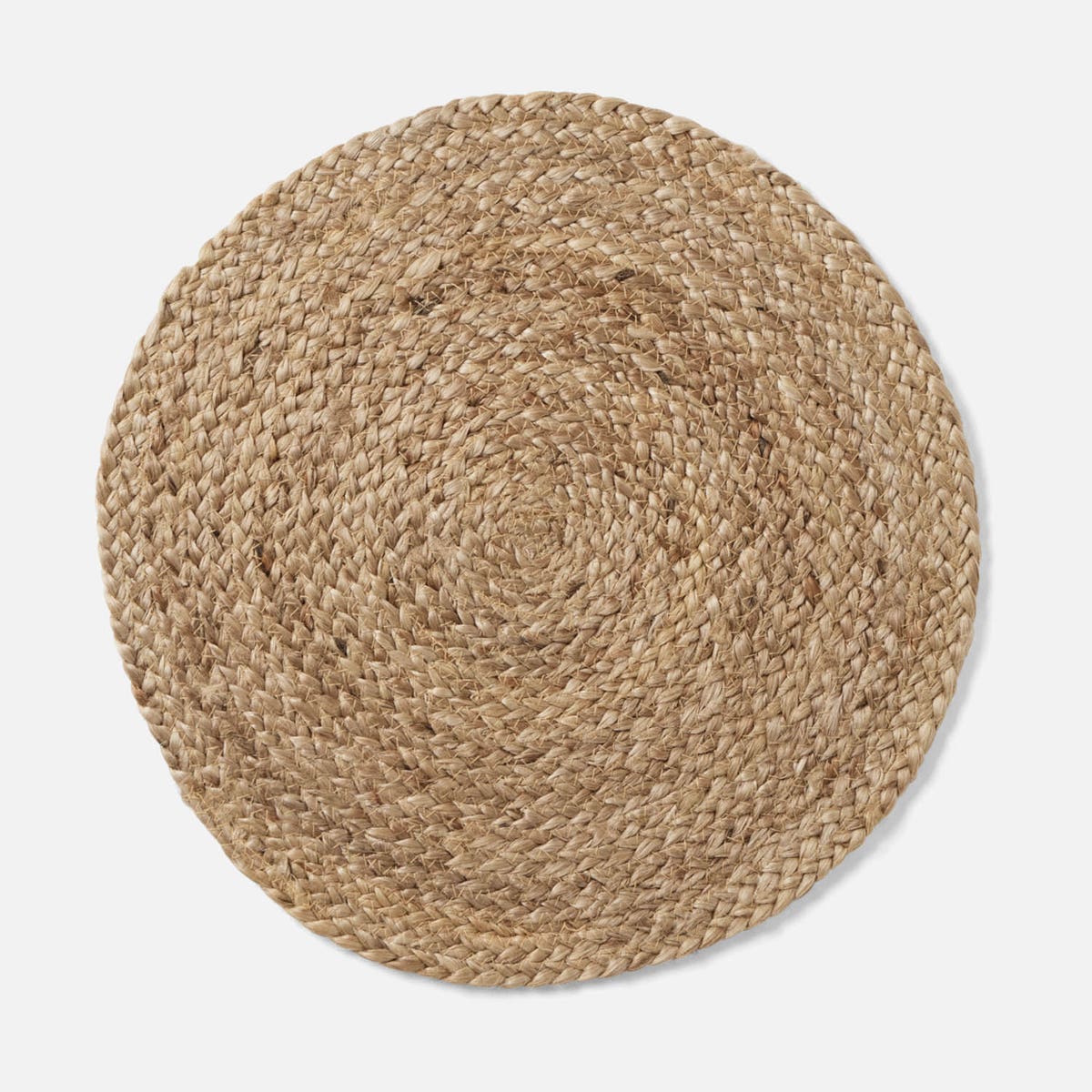 Grant Dark Natural Round Placemat Jute Pack/4