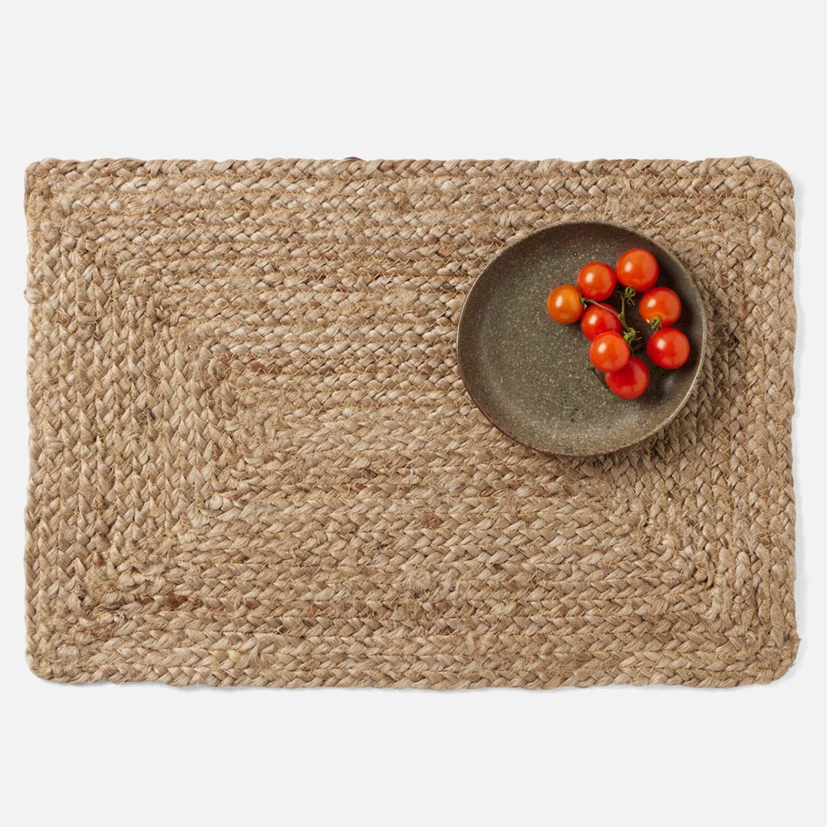 Grant Dark Natural Rectangular Placemat Jute Pack/4