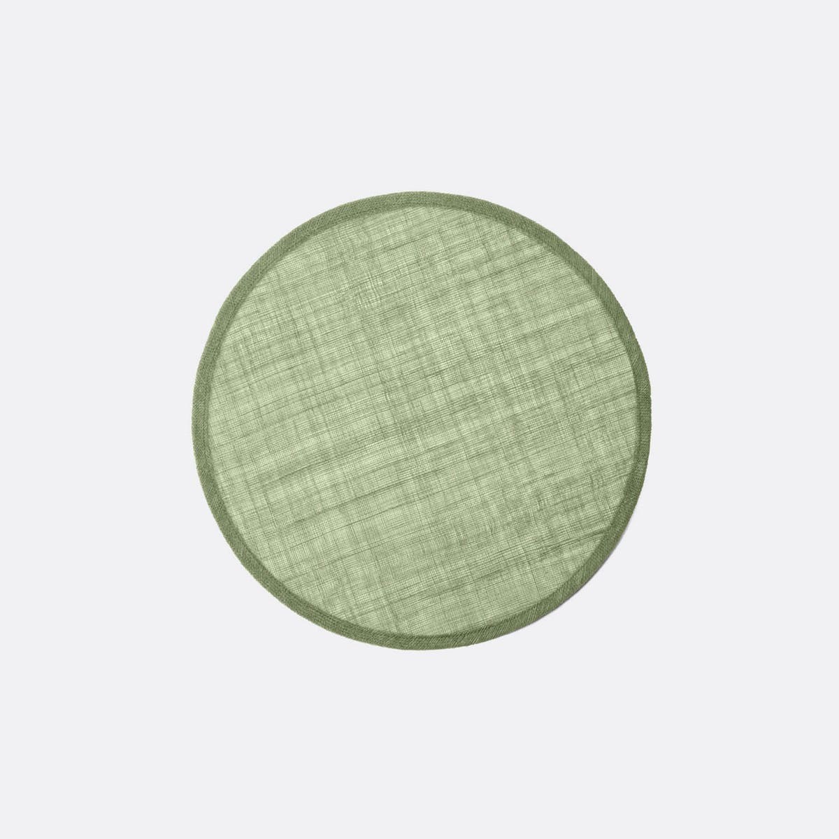 June Green Quartz Round Placemat Abaca Pack/4
