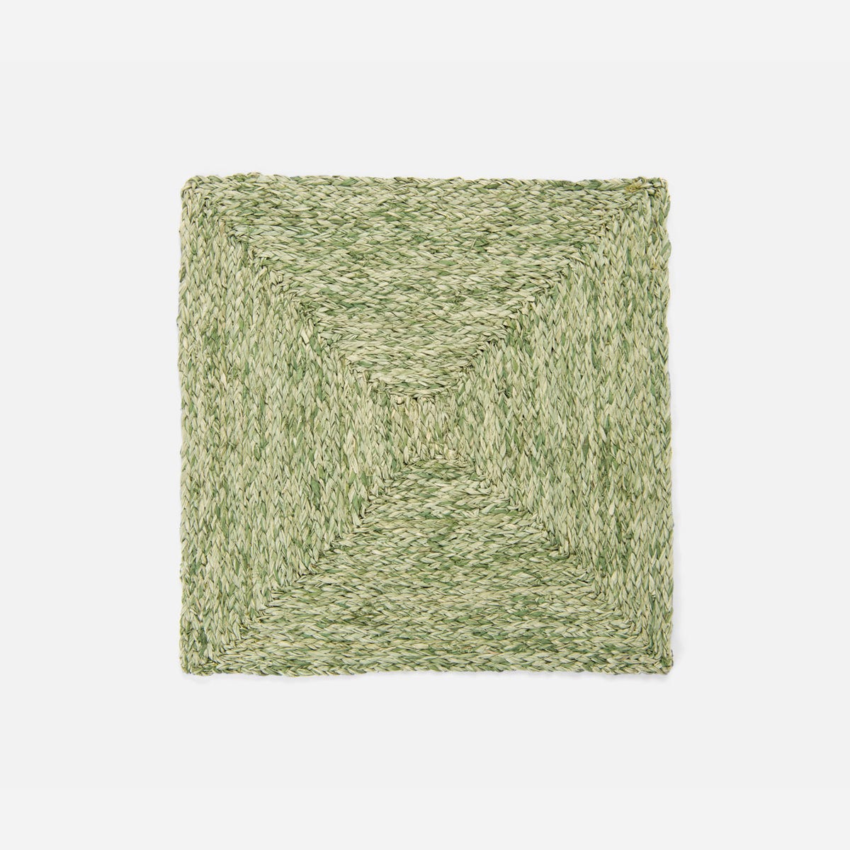 Zoey Pale Green Square Placemat Raffia Pack/4