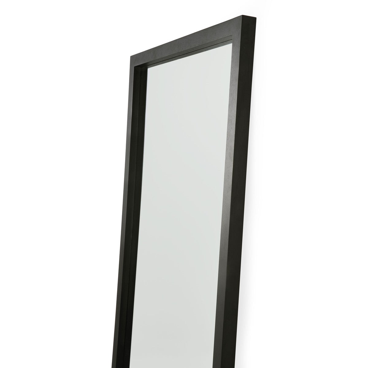 Light Frame Floor Mirror - Black