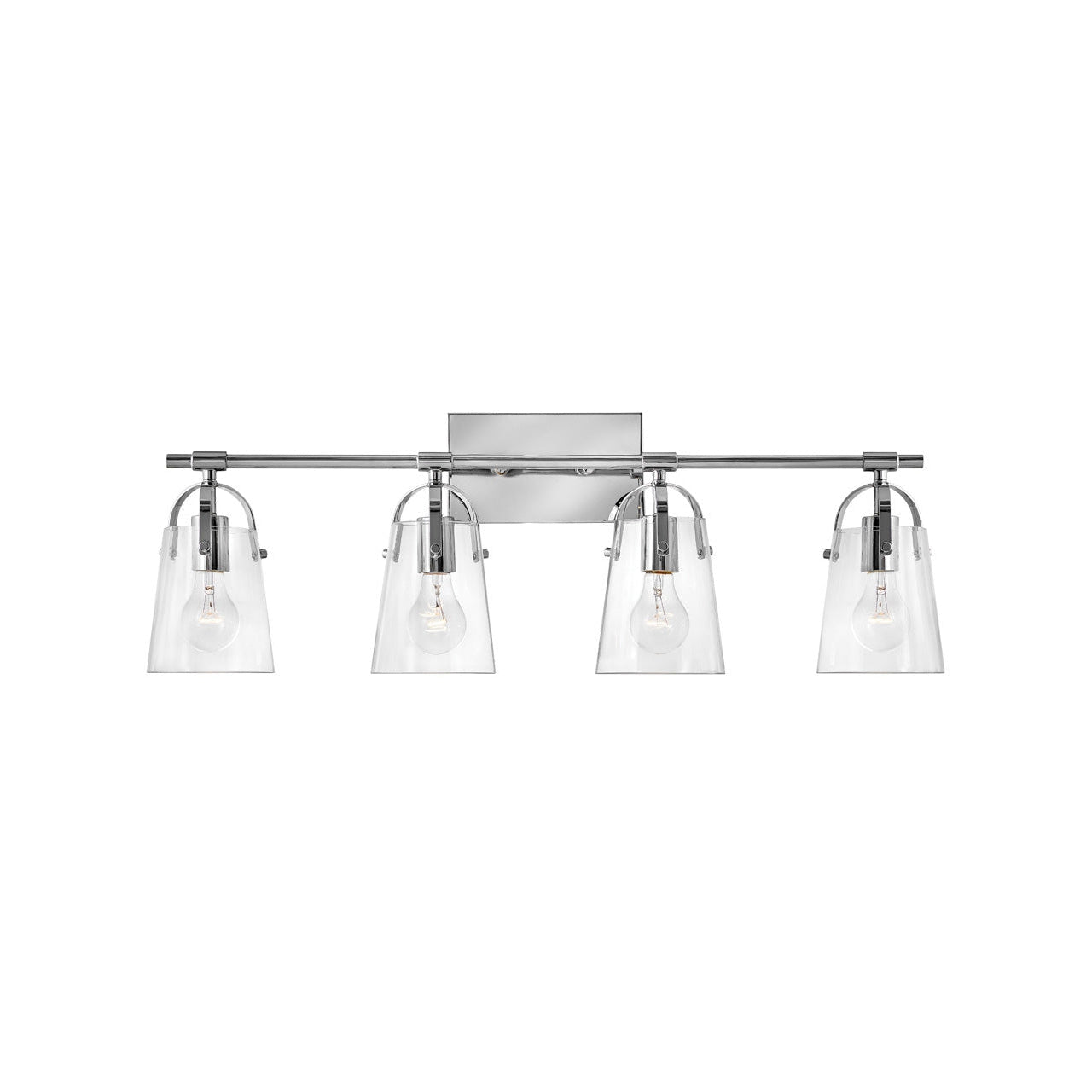 Bath Foster - Four Light Vanity-Hinkley Lighting-HINKLEY-5134CM-Bathroom VanityChrome-1-France and Son