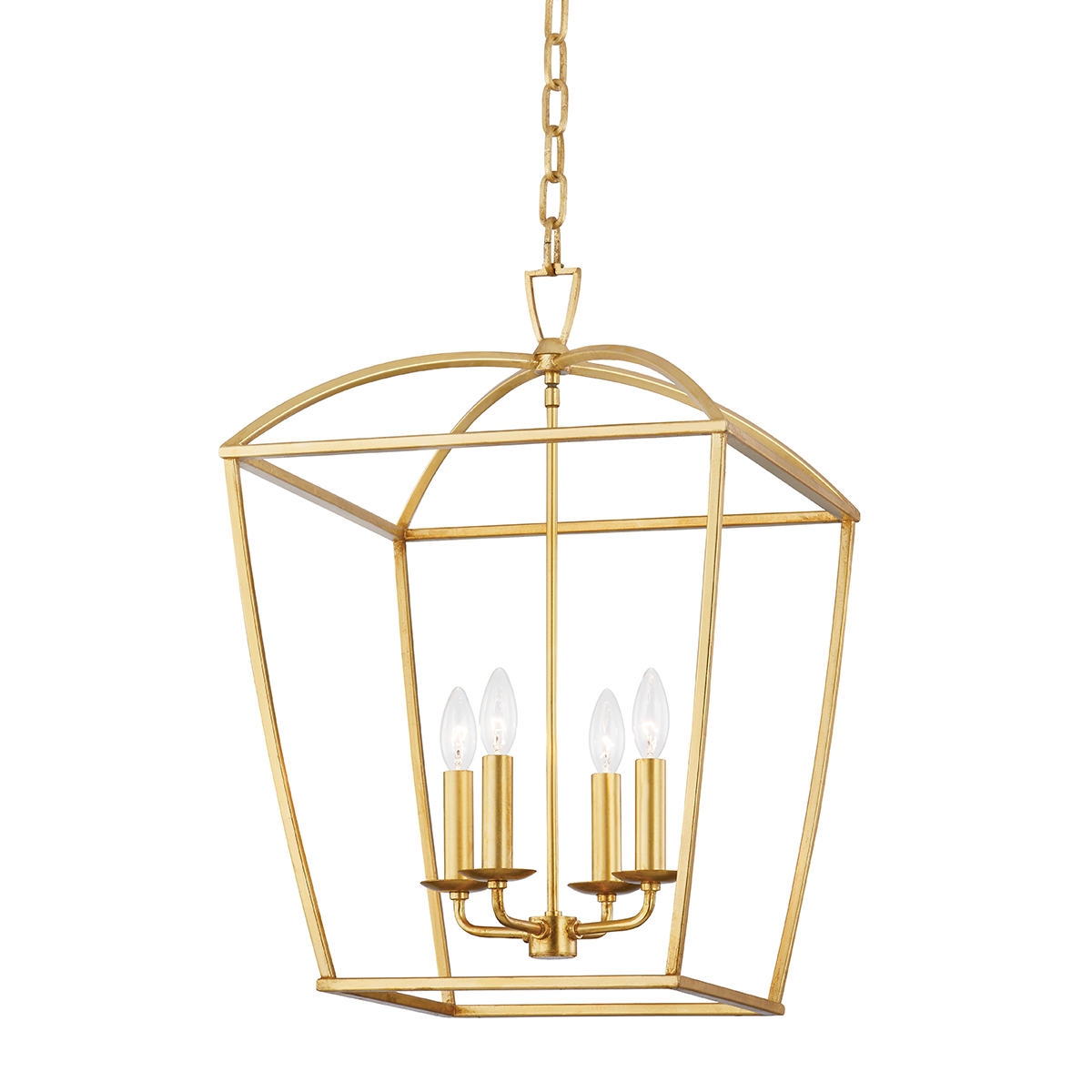 Bryant - 4 Light Medium Pendant-Hudson Valley-HVL-8317-GL-PendantsGold Leaf-2-France and Son