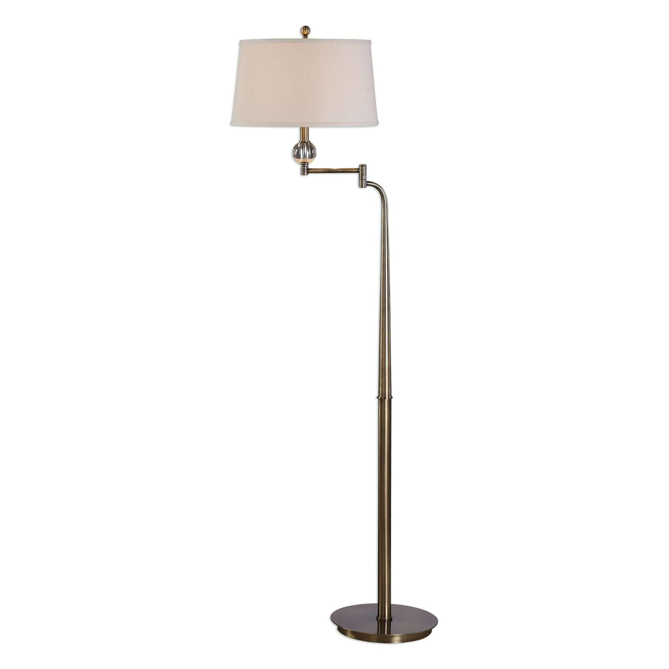 Melini Swing Arm Floor Lamp-Uttermost-UTTM-28106-Floor Lamps-1-France and Son
