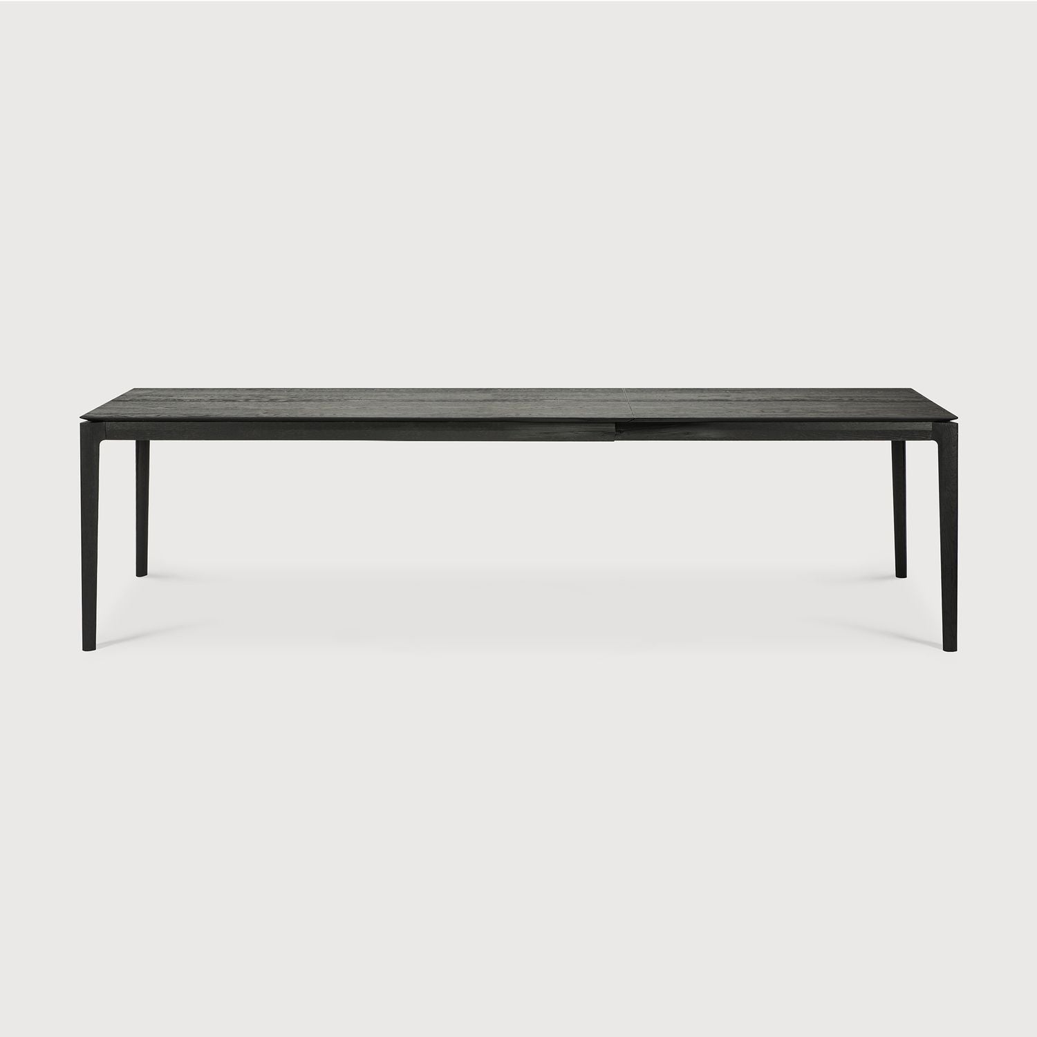 Bok Extendable Dining Table - 79/118 in, Varnished, Oak black view