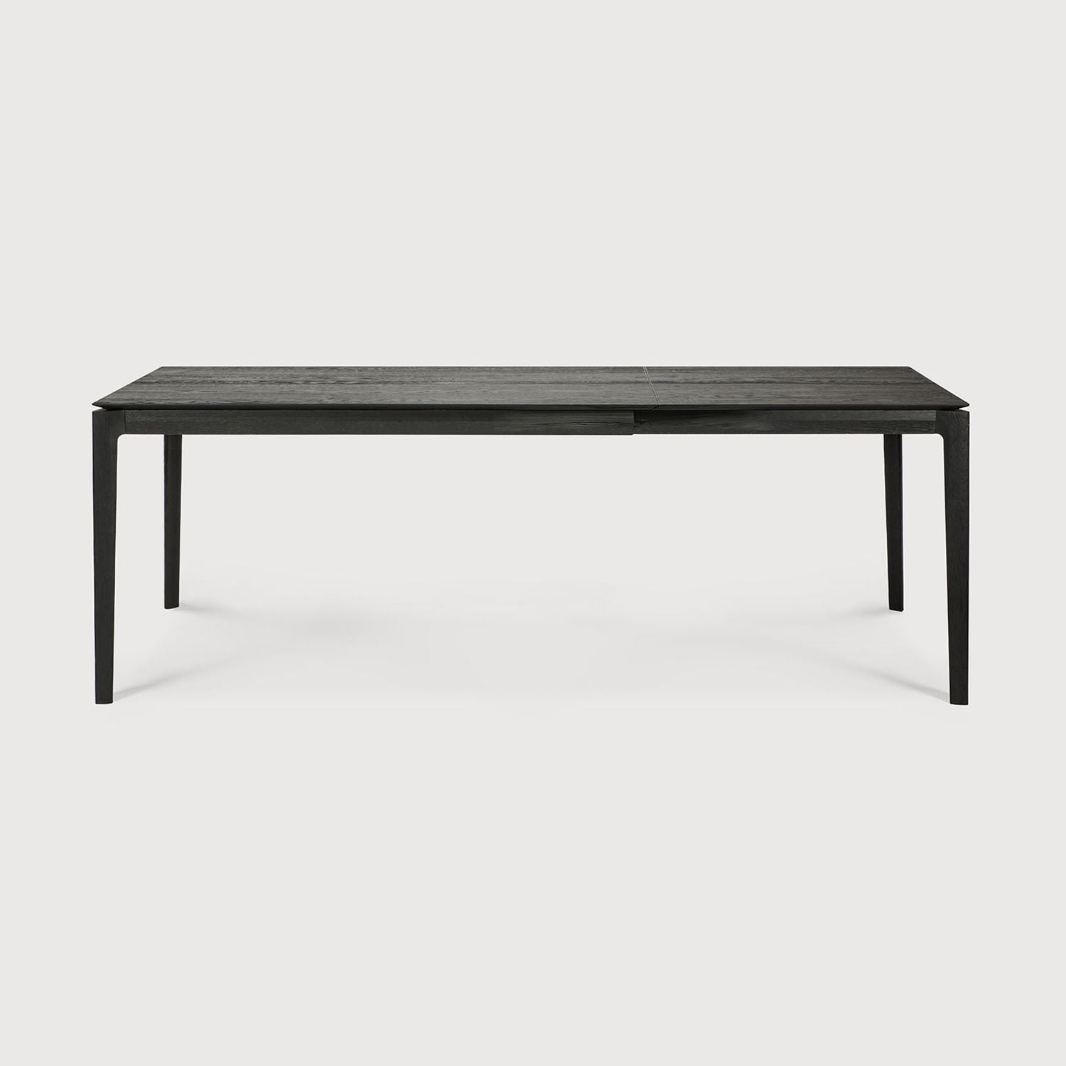 Bok Extendable Dining Table - 55.5 / 87 in, Varnished, Oak black view