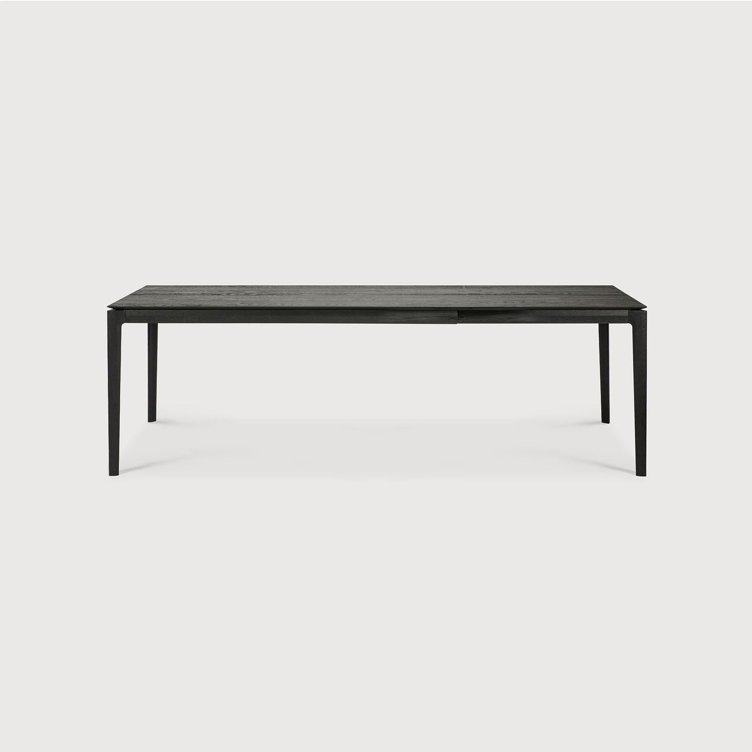 Bok Extendable Dining Table - 63/94.5 in, Varnished, Oak black view