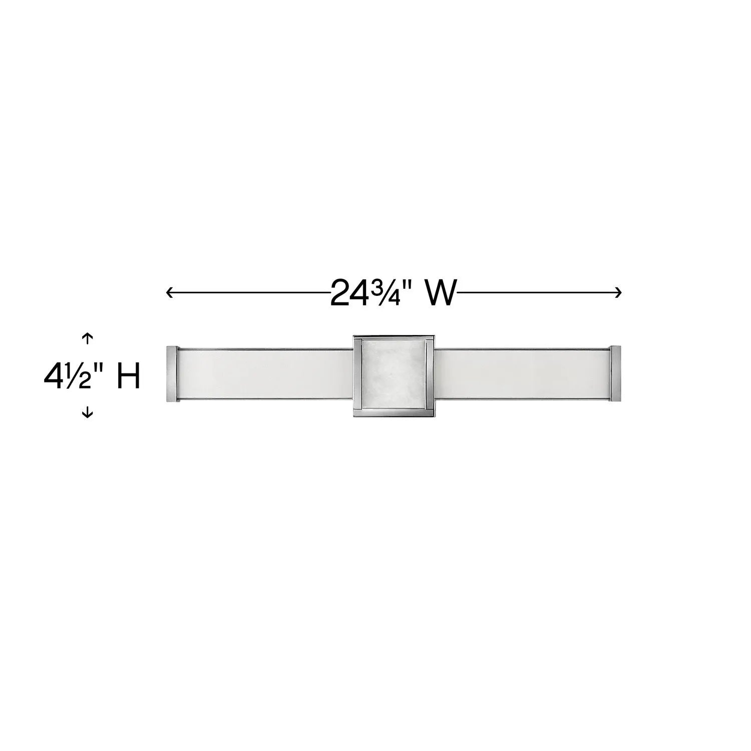 Bath Pietra - Medium LED Vanity-Hinkley Lighting-HINKLEY-51582CM-Bathroom LightingChrome-3-France and Son