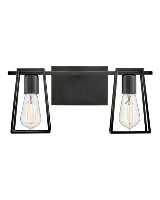 Filmore Two Light Vanity-Hinkley Lighting-HINKLEY-5162BK-Bathroom VanityBlack-3-France and Son