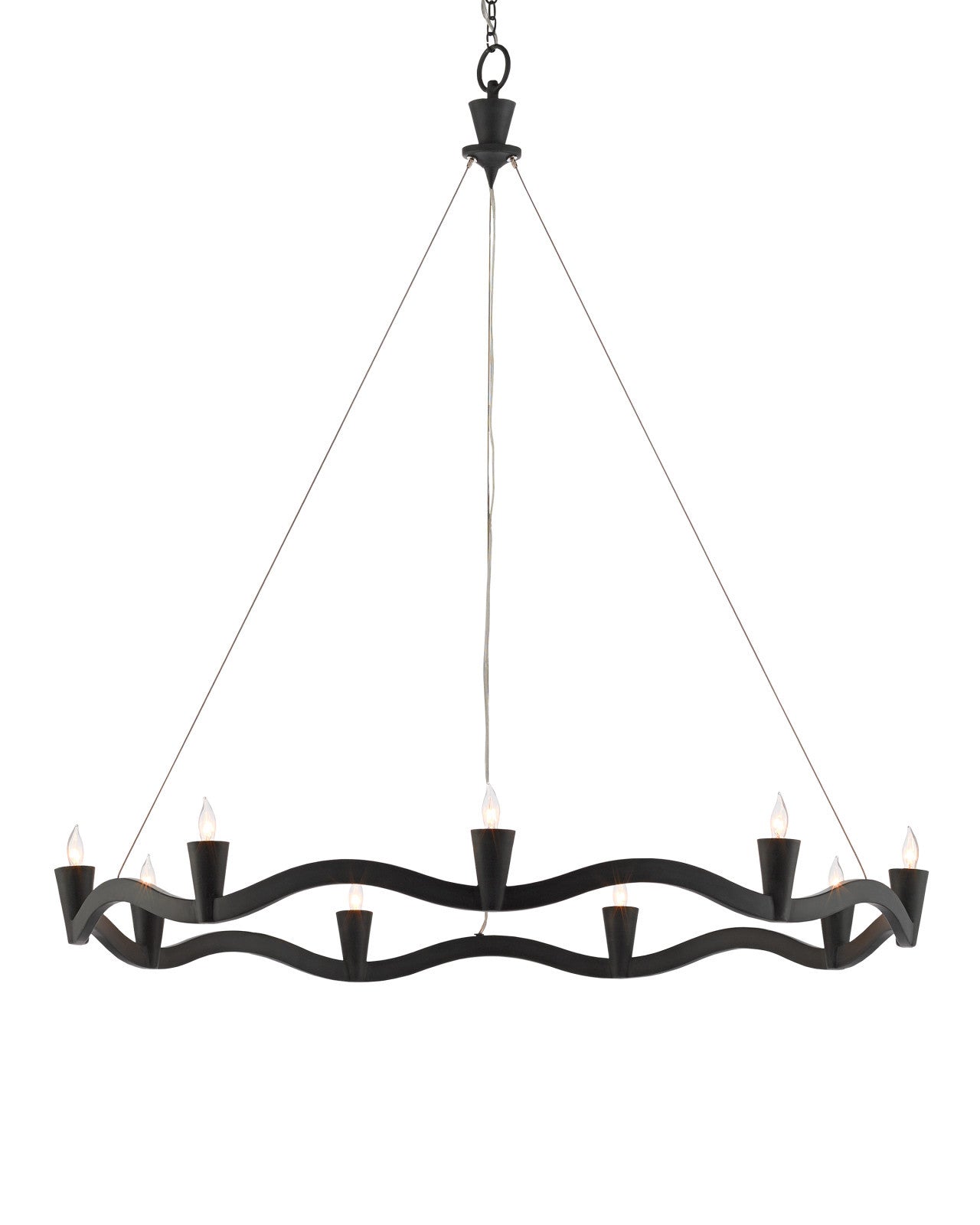 Serpentina Black Chandelier