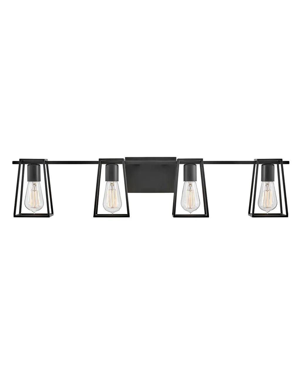 Bath Filmore - Four Light Vanity-Hinkley Lighting-HINKLEY-5164BK-Bathroom VanityBlack-3-France and Son