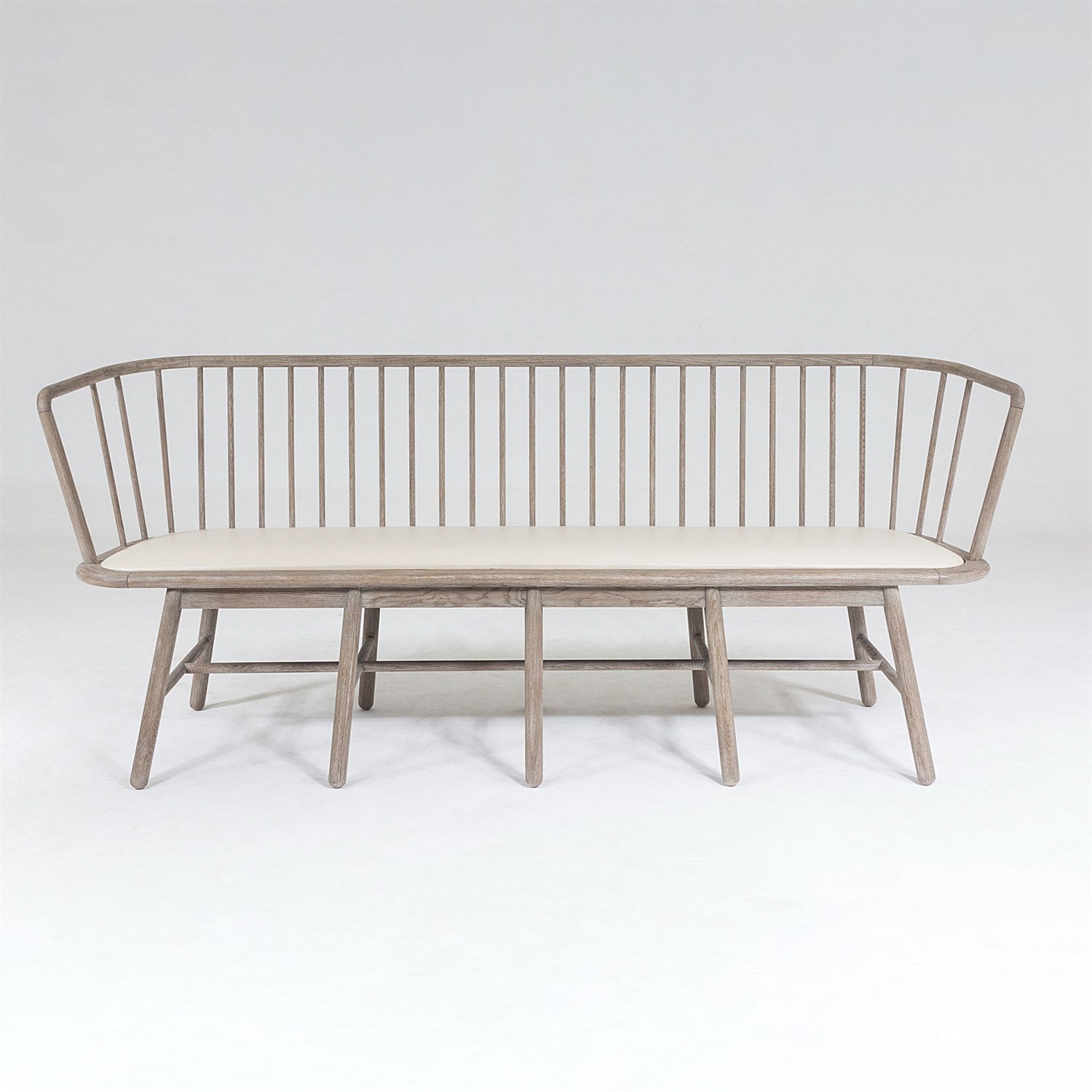 Spindle Long Bench-Global Views-GVSA-7.20199-BenchesBeige Leather-5-France and Son