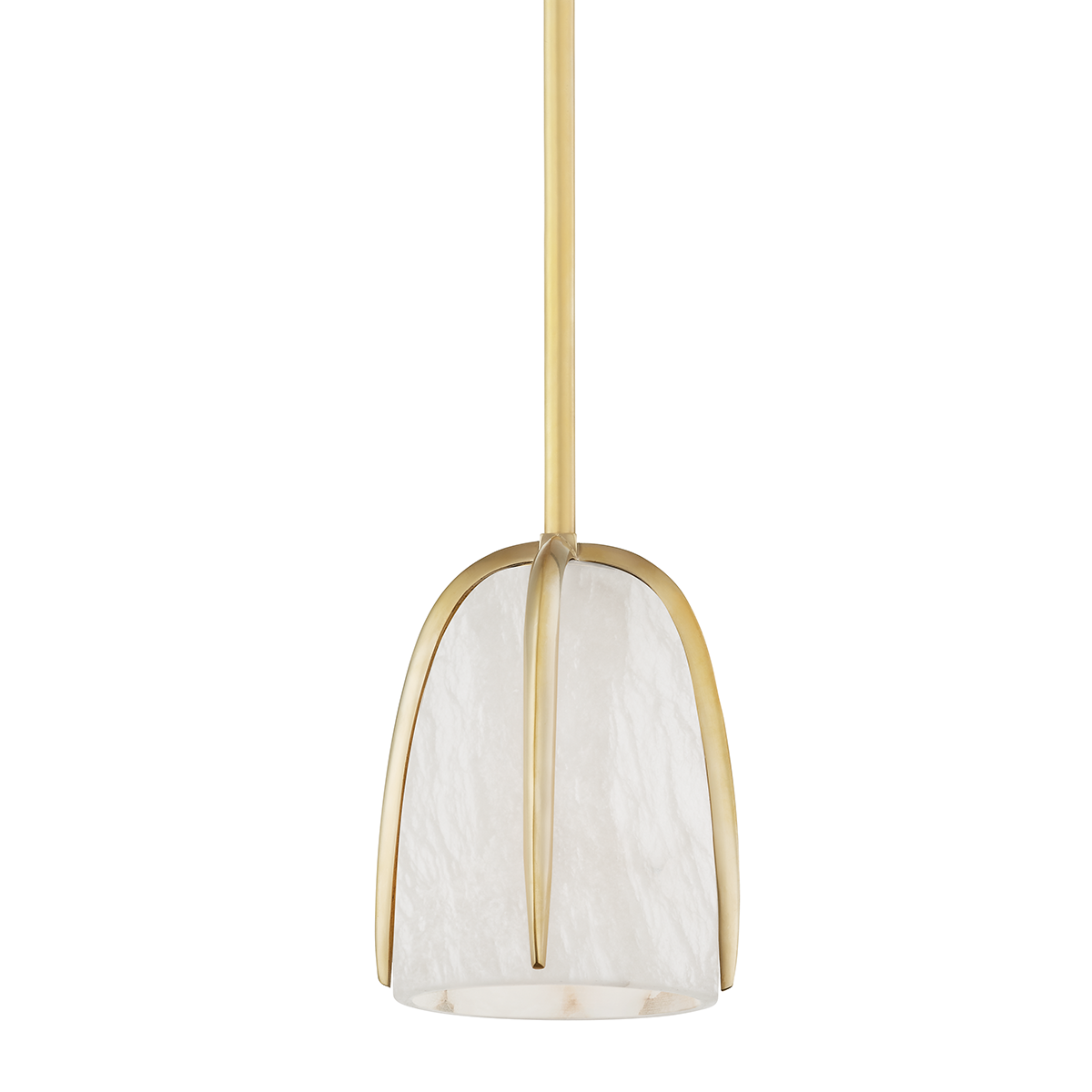 Wheatley 1 Light Pendant-Hudson Valley-HVL-3510-AGB-PendantsAged Brass-1-France and Son