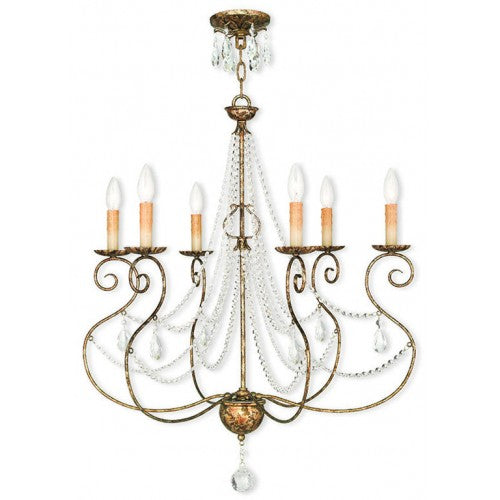 Isabella - 6 Light Chandelier-Livex Lighting-LIVEX-51906-36-Chandeliers-1-France and Son