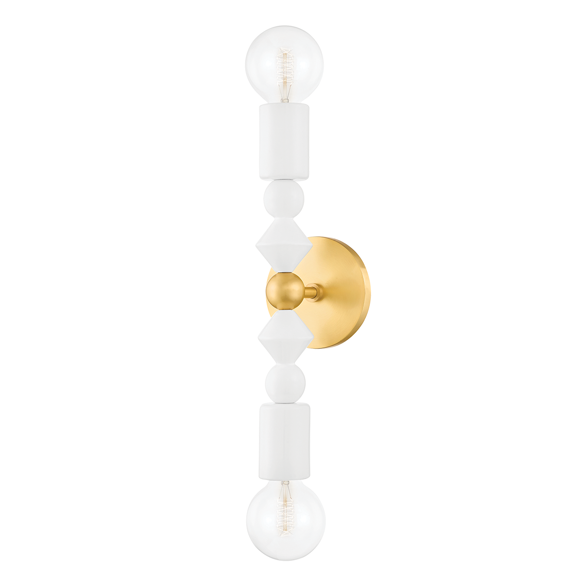 Flora 2 Light Wall Sconce-Mitzi-HVL-H471102-AGB-Outdoor Wall Sconces-1-France and Son