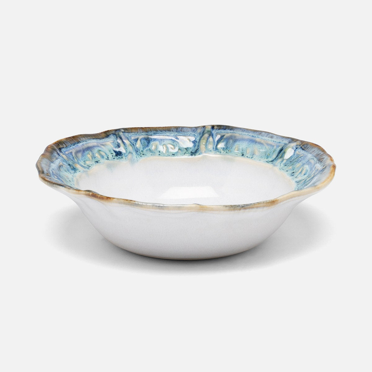 Delara Light Azure Pasta Bowl Stoneware Pack/4