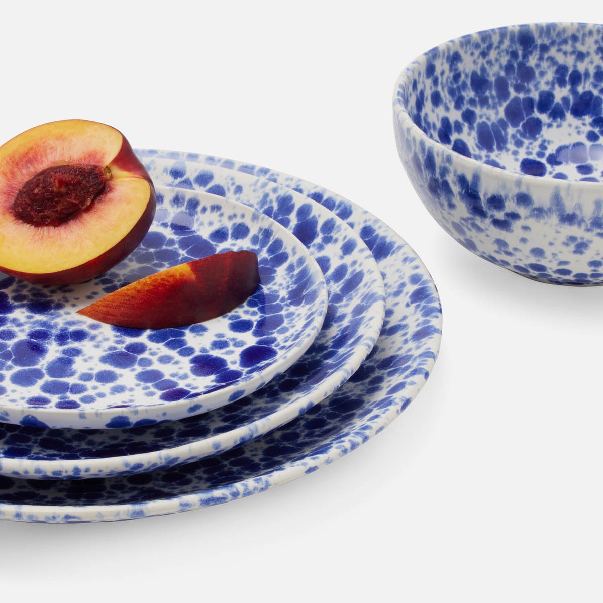 Marcel Royal Blue Splatter Cereal/Ice Cream Bowl Pack/4